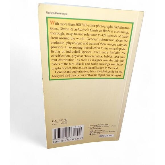 Simon & Shuster's Guide To Birds book 500 full color photos Nature Guide Series - Picture 2 of 6